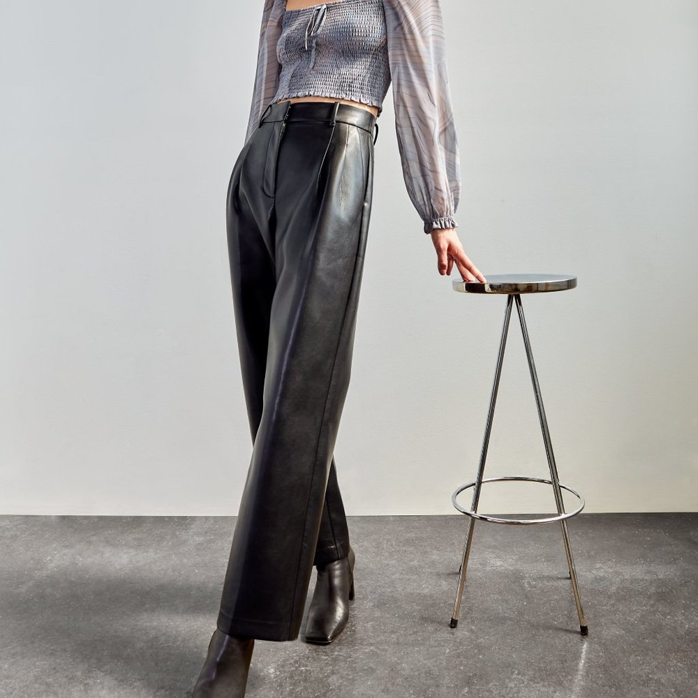 Aritzia Wilfred EFFORTLESS Pant Vegan Leather